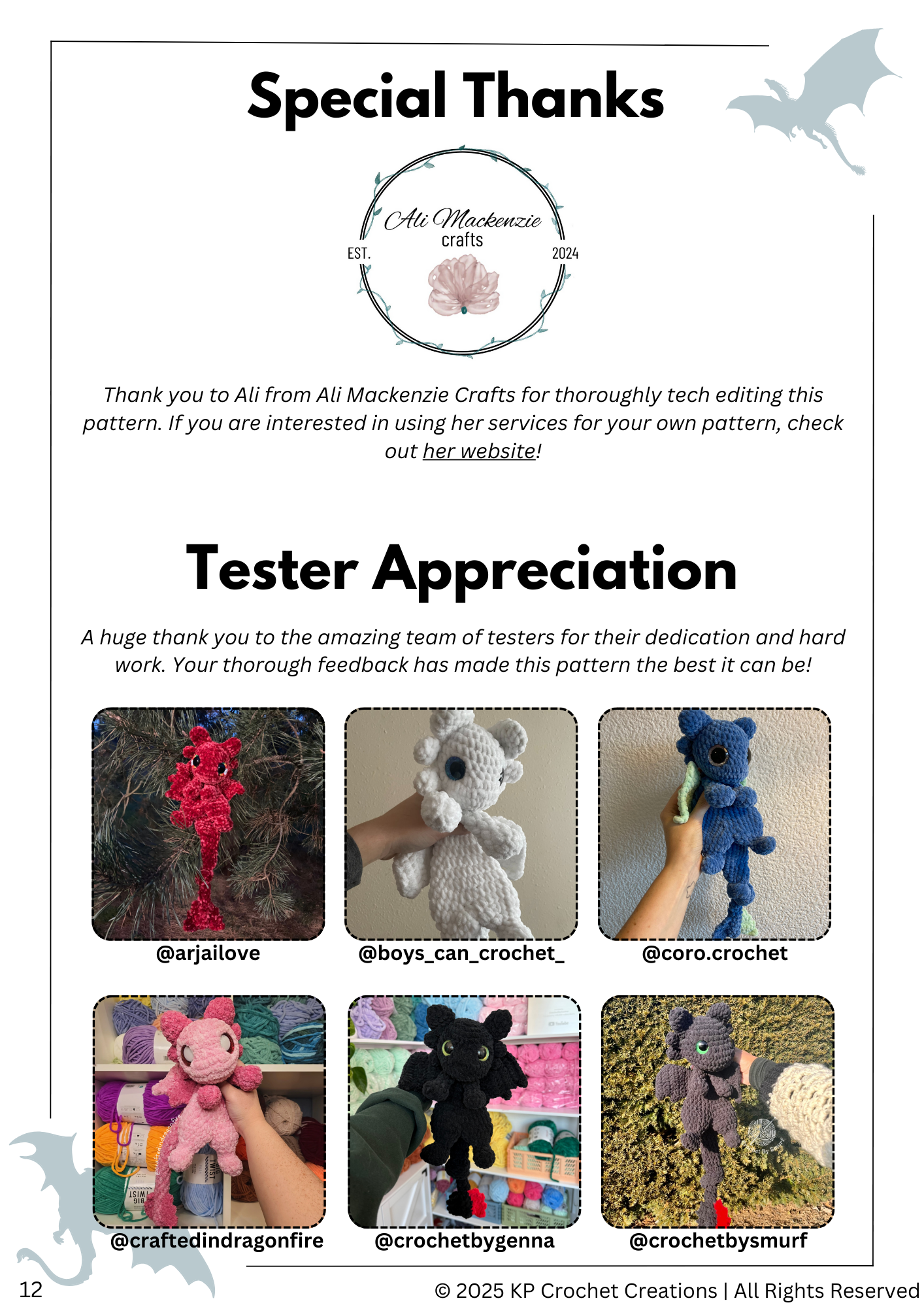 SNUGGLER Version - Nova the Fury Dragon PDF Crochet Pattern