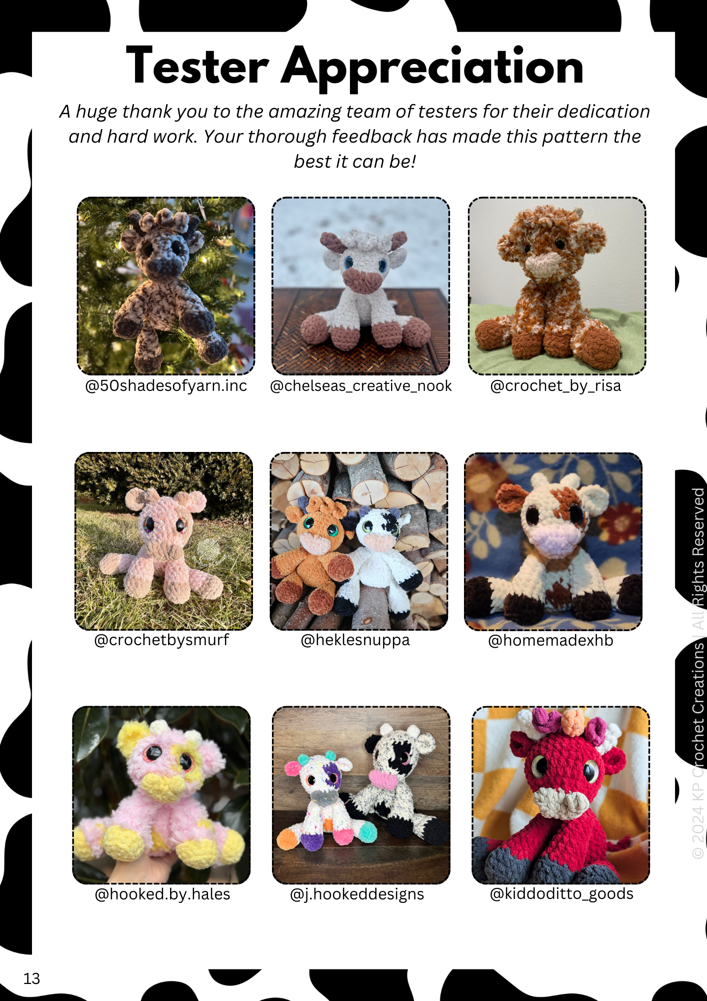 Maisey the Cuddly Cow Crochet Pattern