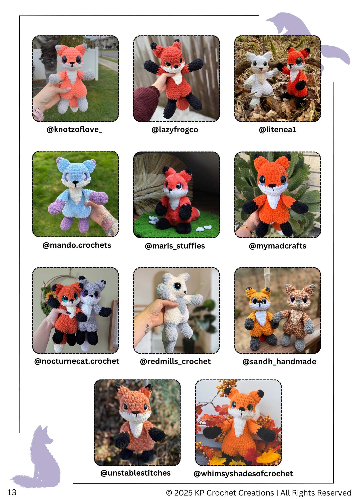 Finnick the Fox PDF Crochet Pattern