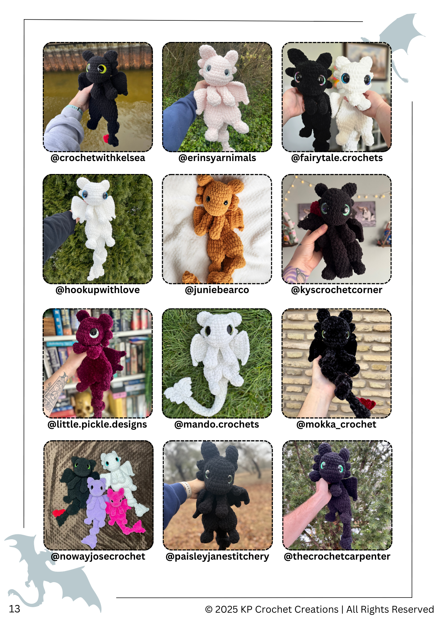 SNUGGLER Version - Nova the Fury Dragon PDF Crochet Pattern