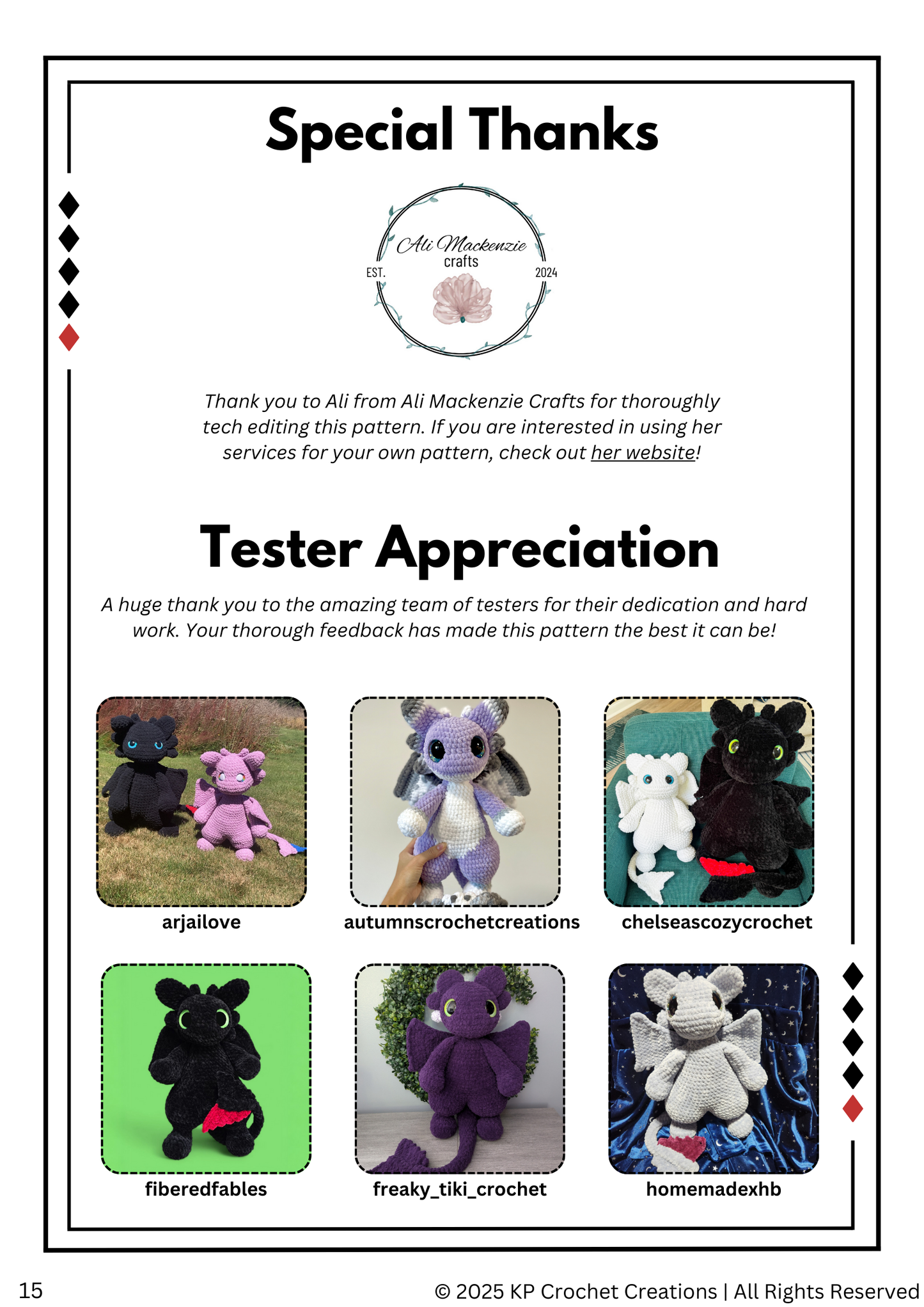 PLUSHIE Version - Supernova the Fury Dragon PDF Crochet Pattern