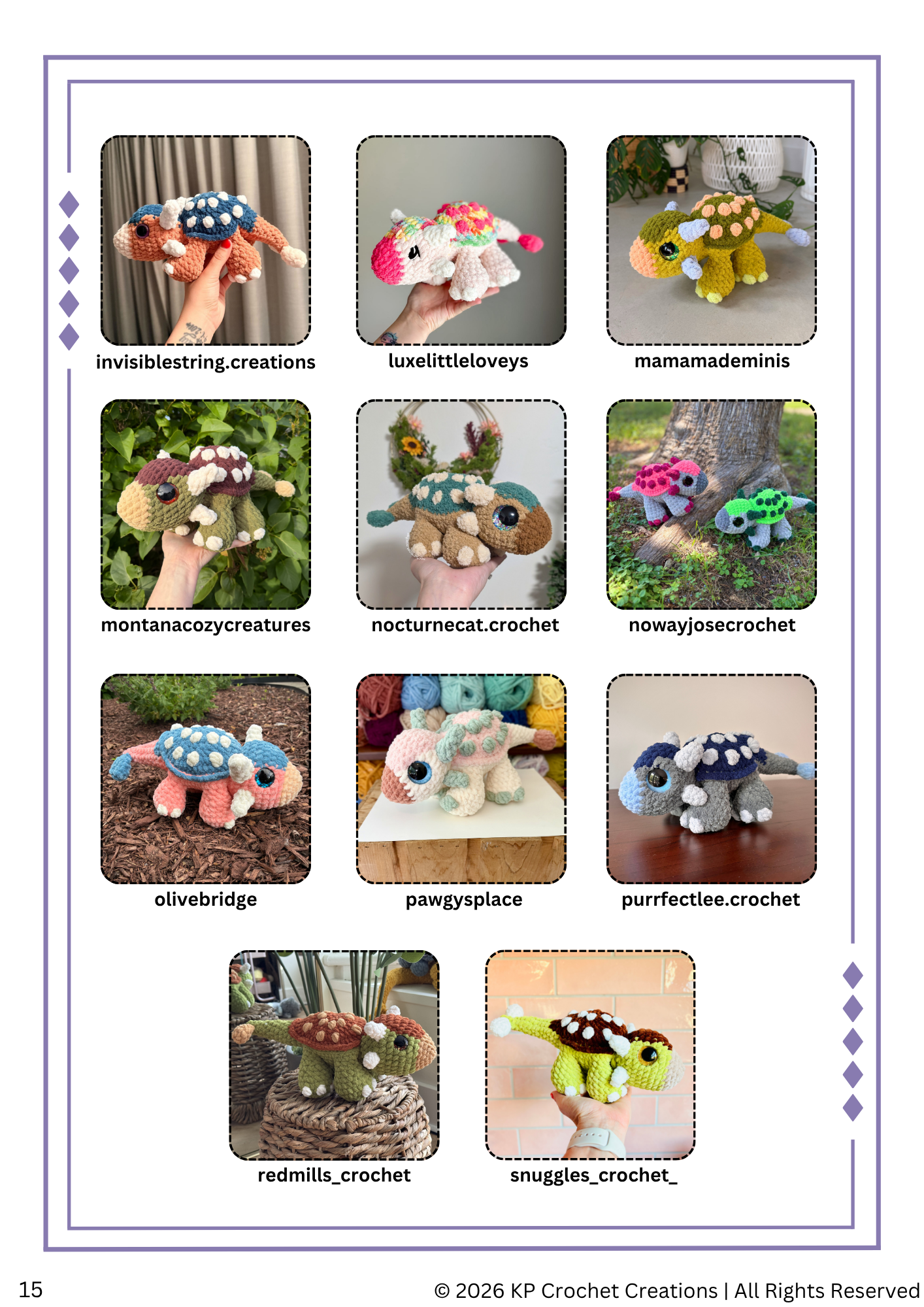 Arnie the Ankylosaurus PDF Crochet Pattern
