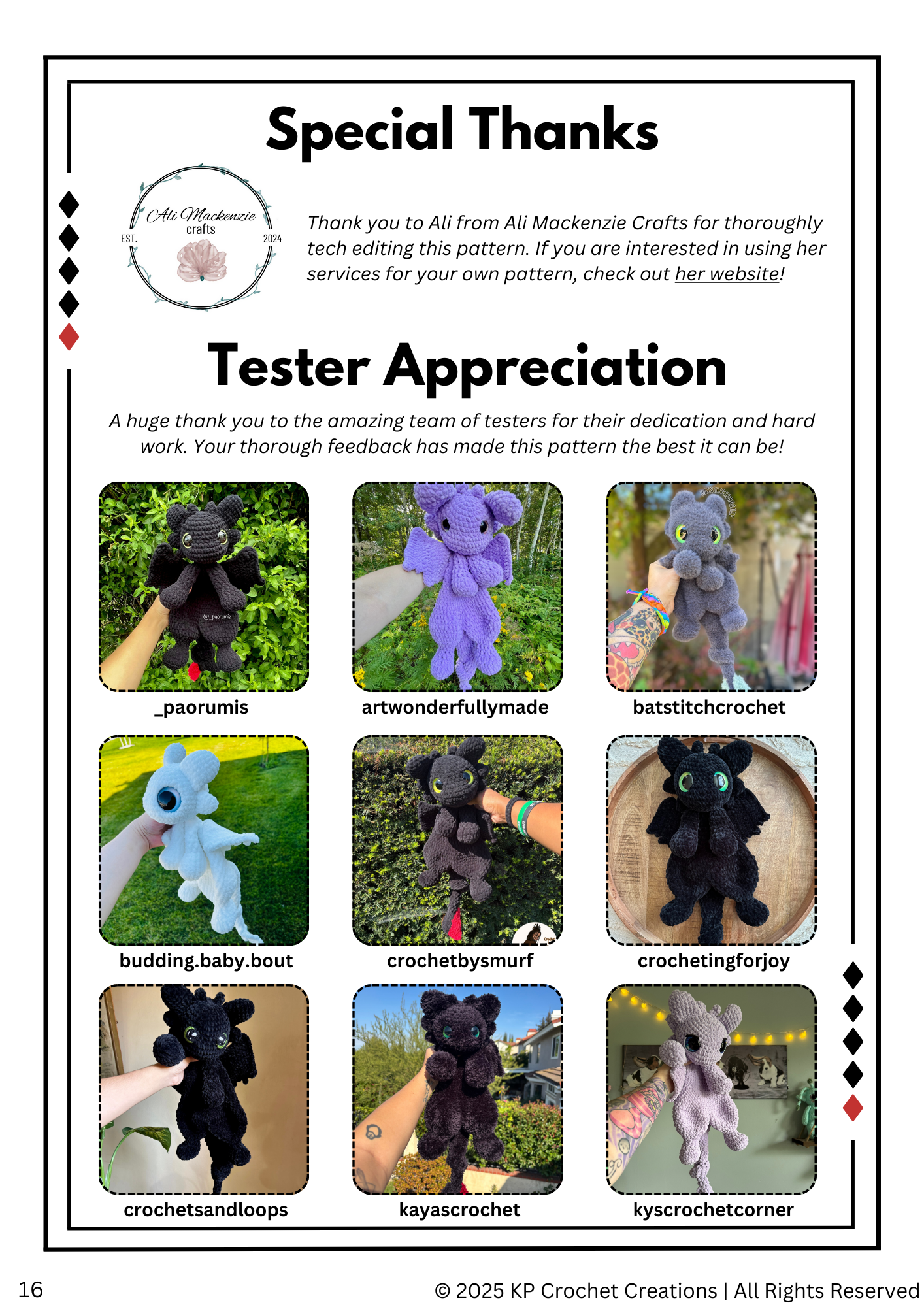 SNUGGLER Version - Supernova the Fury Dragon PDF Crochet Pattern