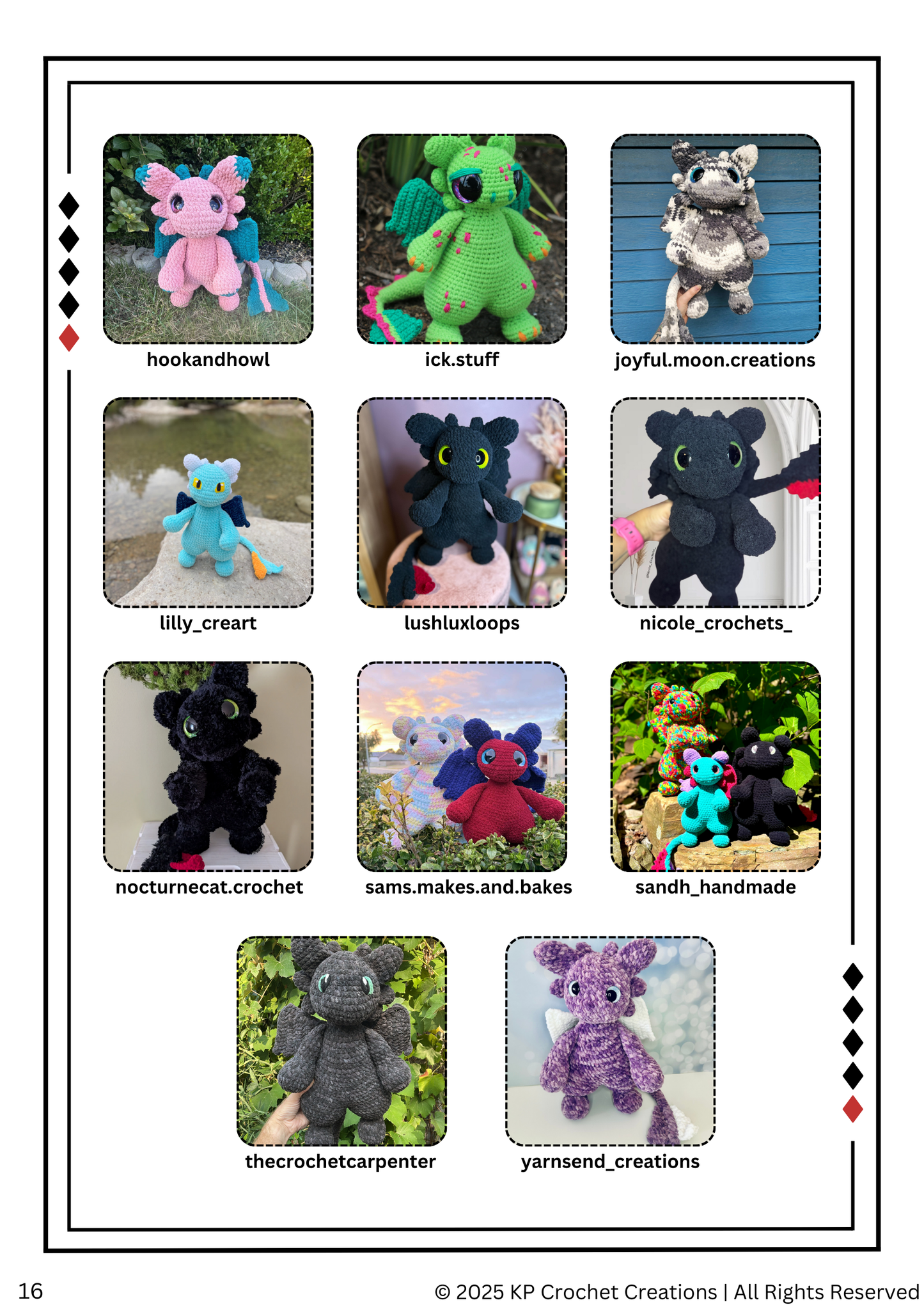 PLUSHIE Version - Supernova the Fury Dragon PDF Crochet Pattern