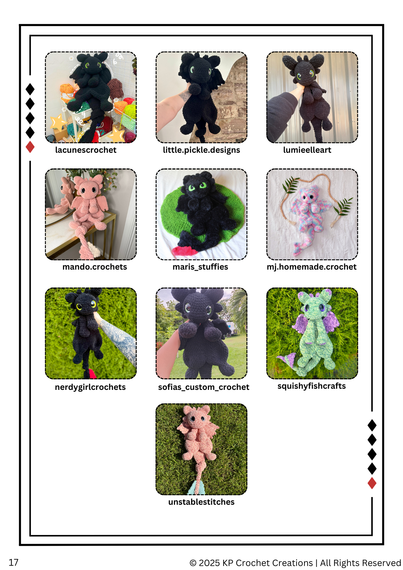 SNUGGLER Version - Supernova the Fury Dragon PDF Crochet Pattern