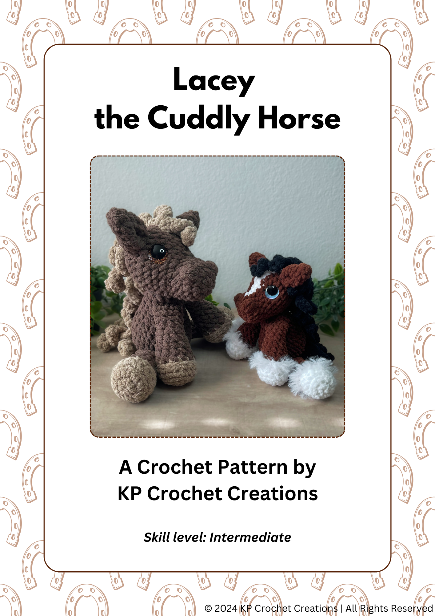 Lacey the Cuddly Horse Crochet Pattern