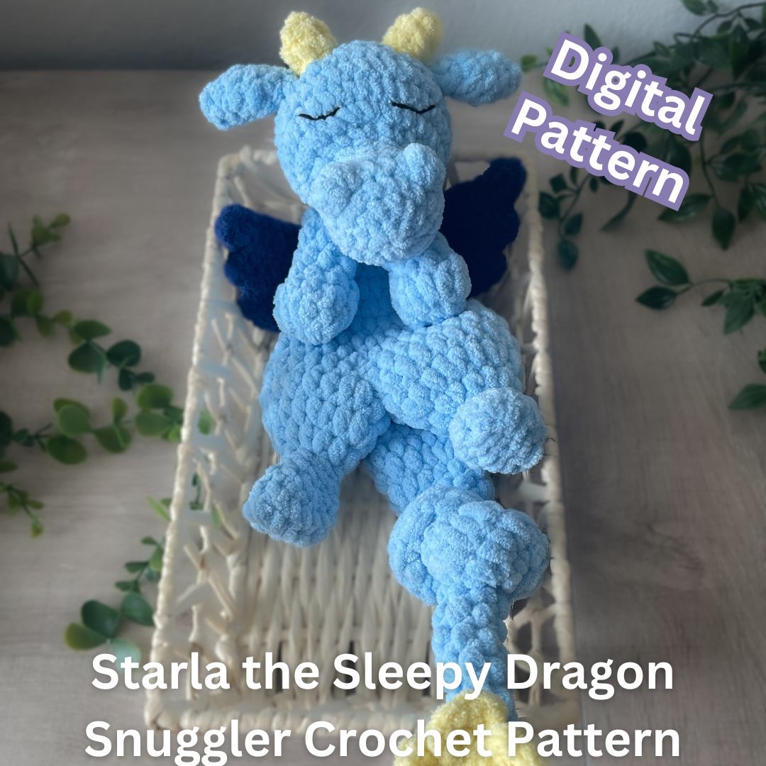 Starla the Sleepy Dragon Crochet Pattern