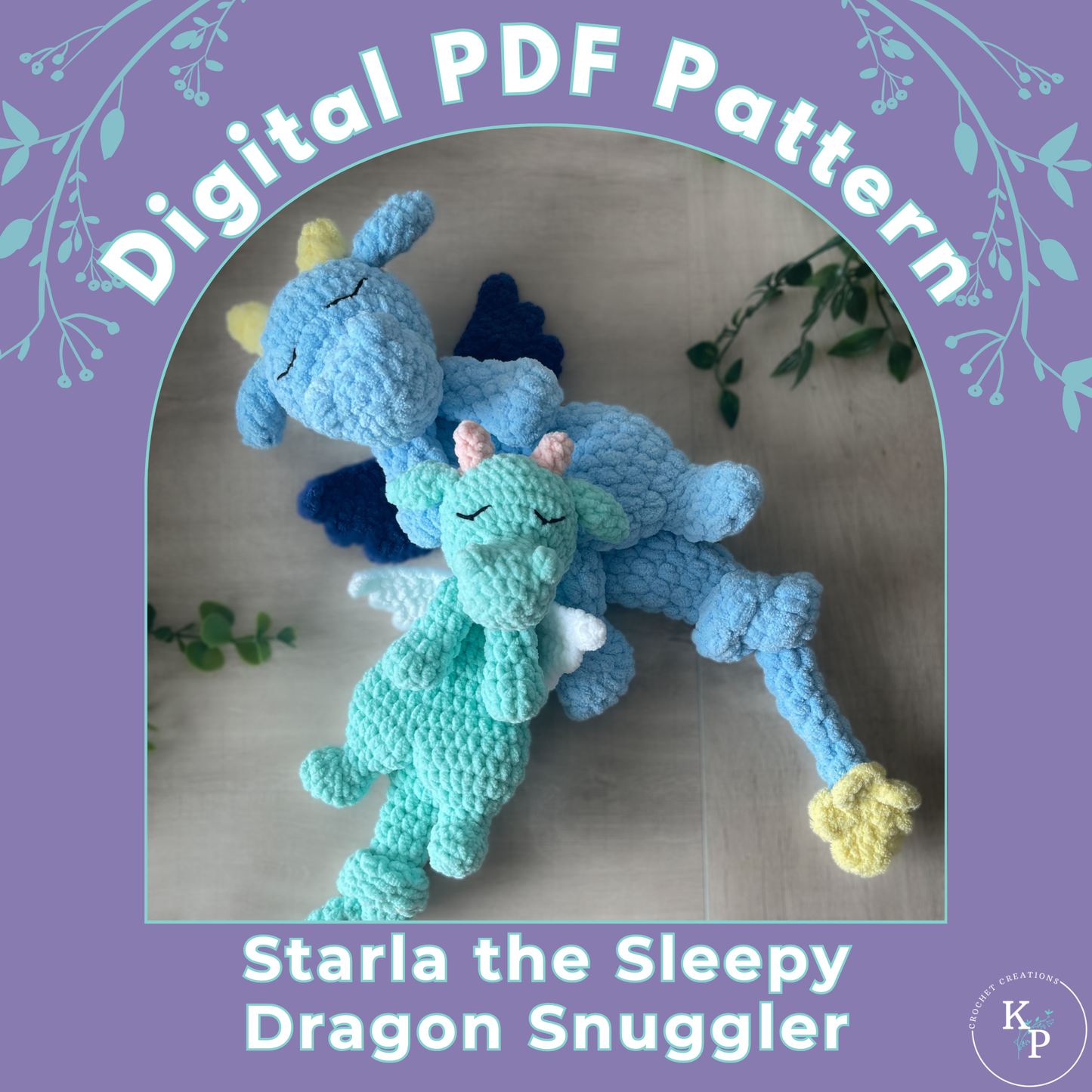Starla the Sleepy Dragon Crochet Pattern