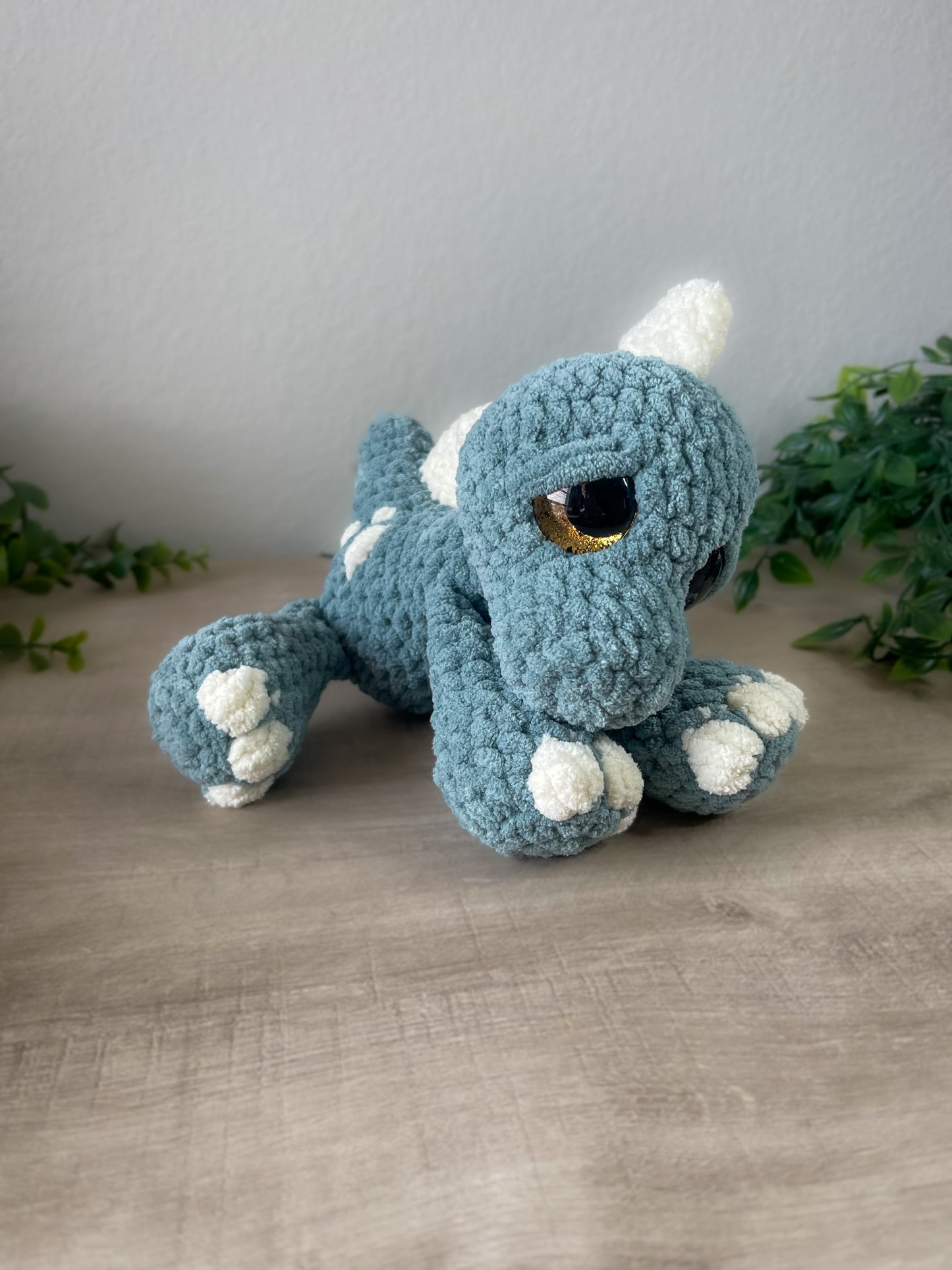 Dudley and Daphne the Cuddly Dinos 2 in 1 Crochet Pattern