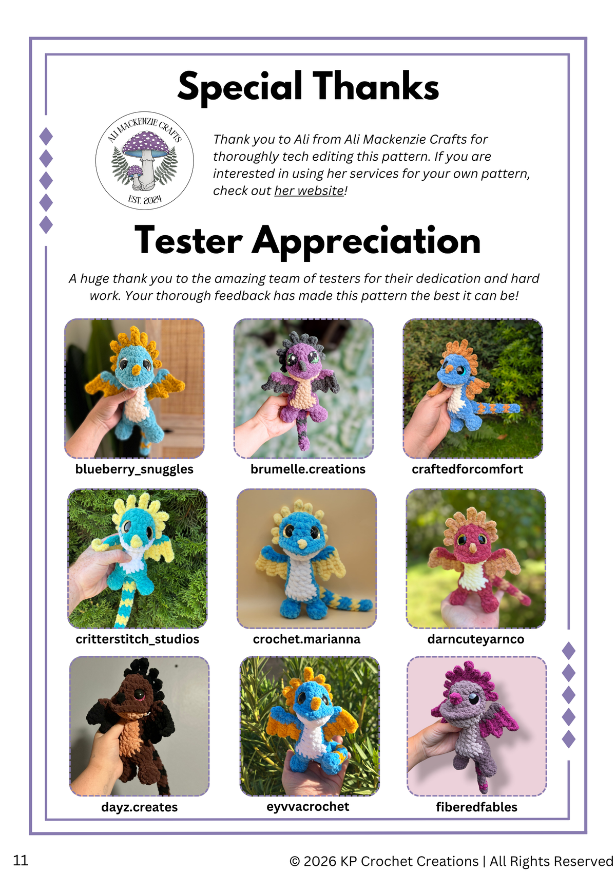 Skye the Spike Dragon PDF Crochet Pattern