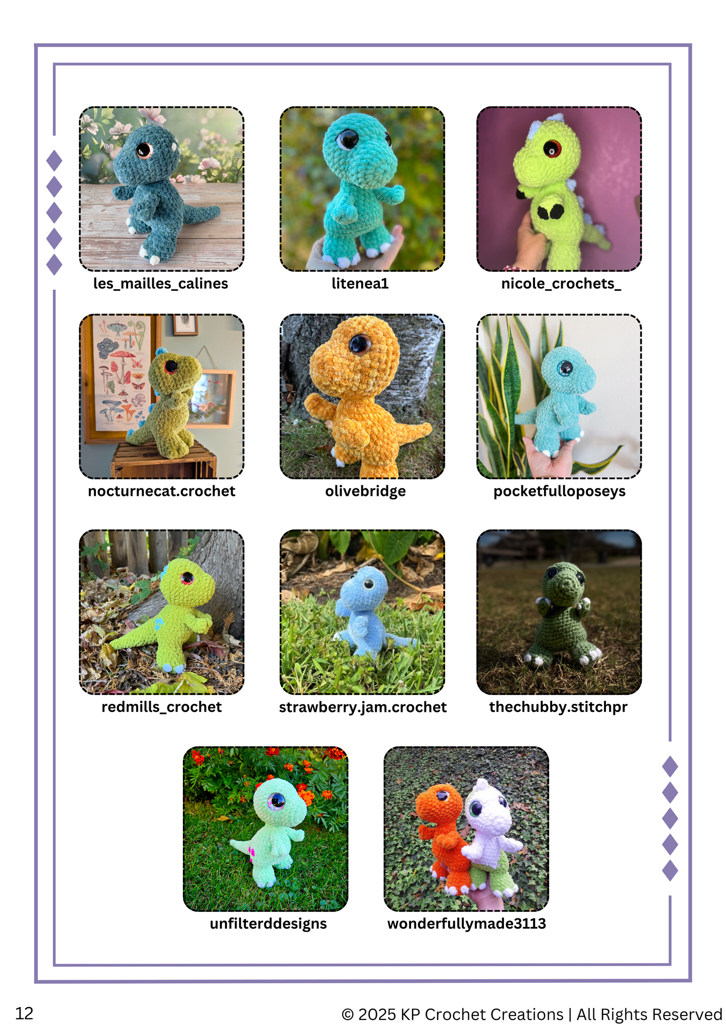 Rexy the Baby T-Rex PDF Crochet Pattern