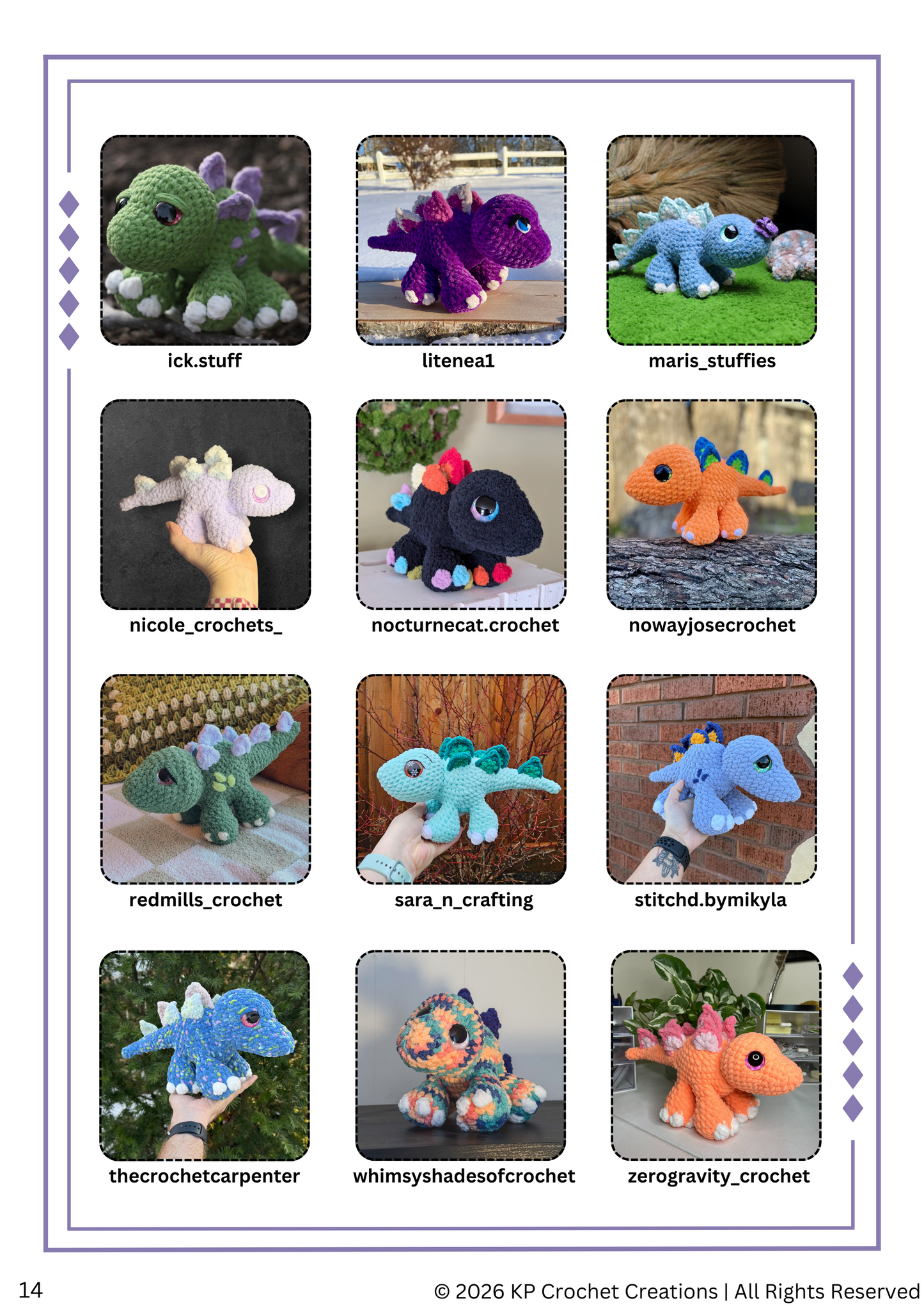 Stanley the Stegosaurus PDF Crochet Pattern