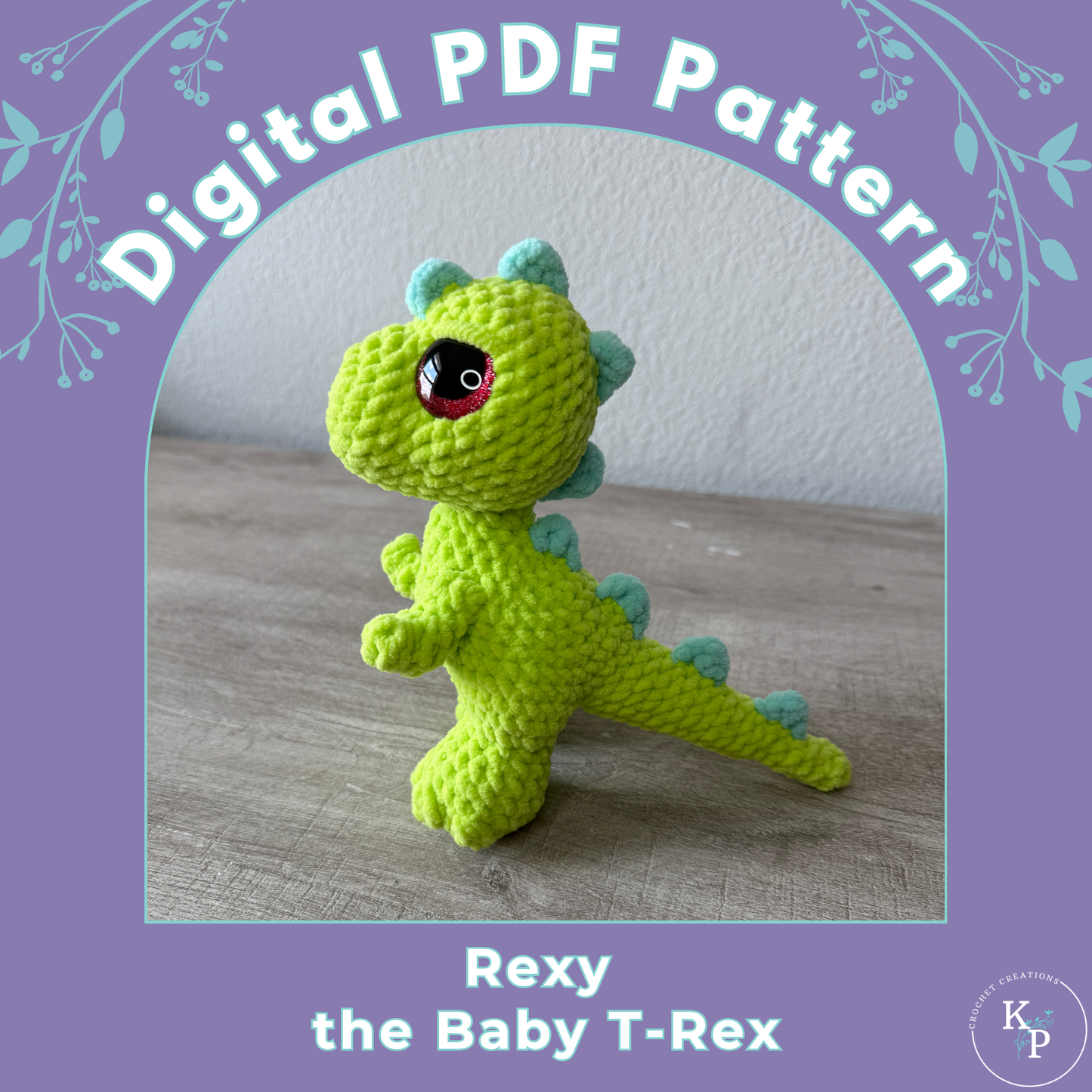 Rexy the Baby T-Rex PDF Crochet Pattern