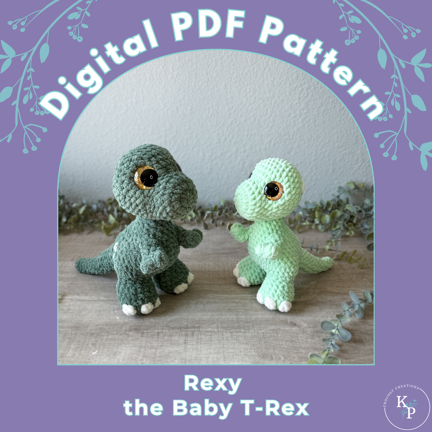 Rexy the Baby T-Rex PDF Crochet Pattern