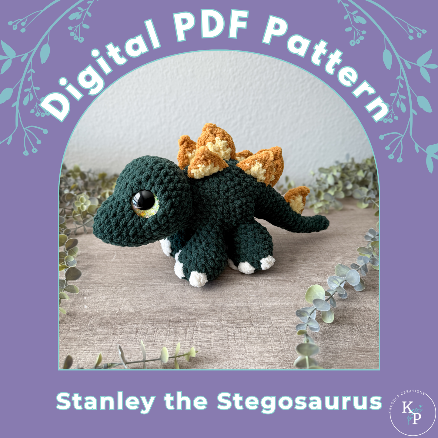 Stanley the Stegosaurus PDF Crochet Pattern