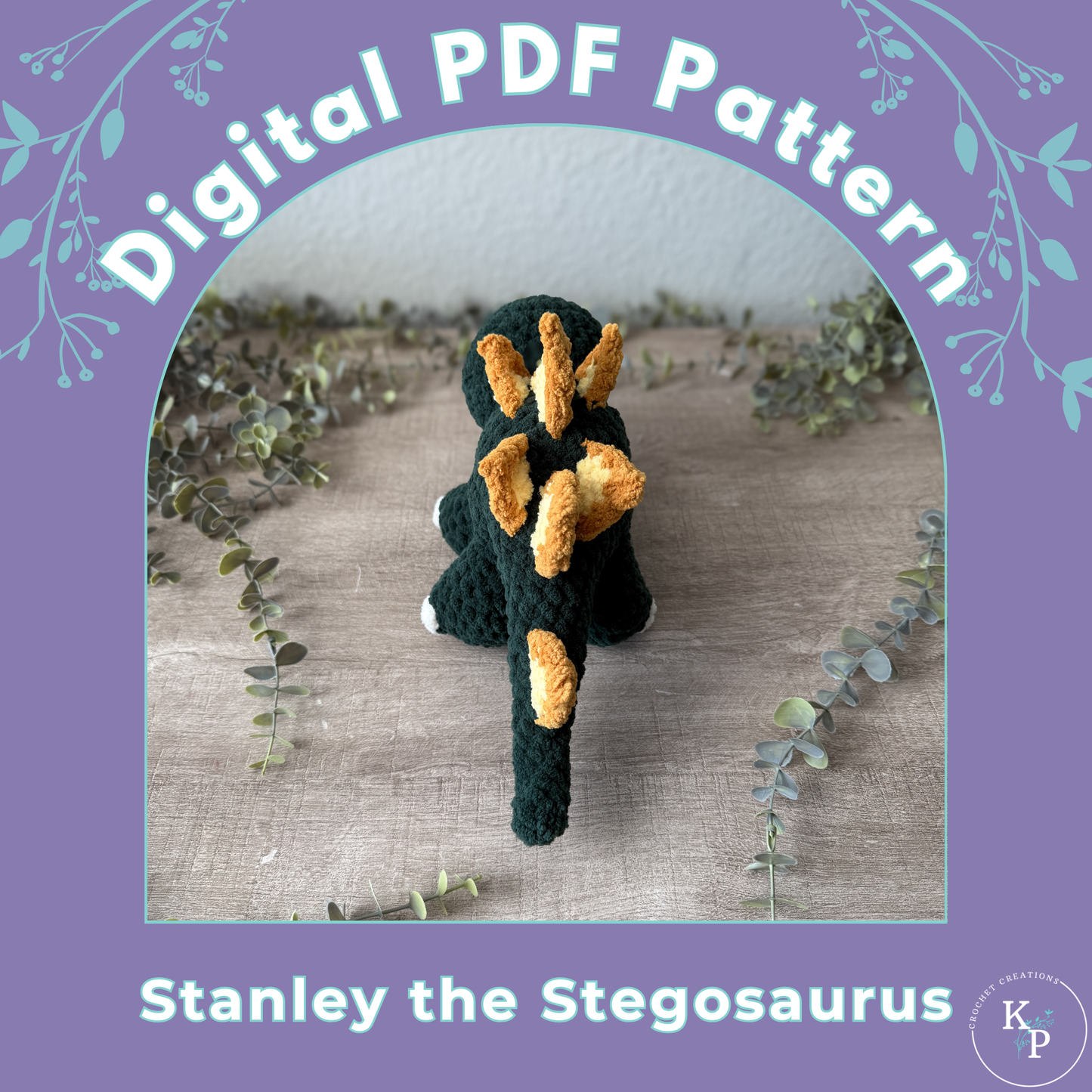 Stanley the Stegosaurus PDF Crochet Pattern