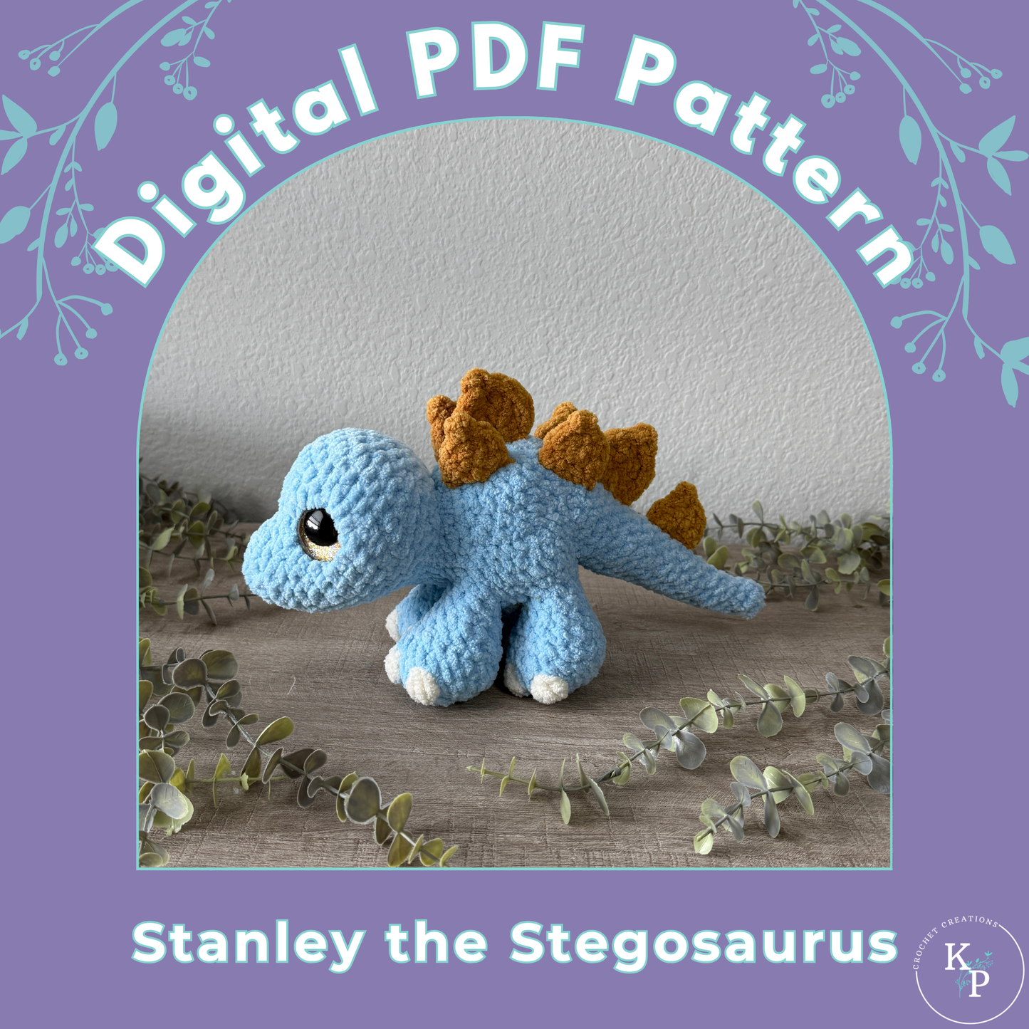 Stanley the Stegosaurus PDF Crochet Pattern