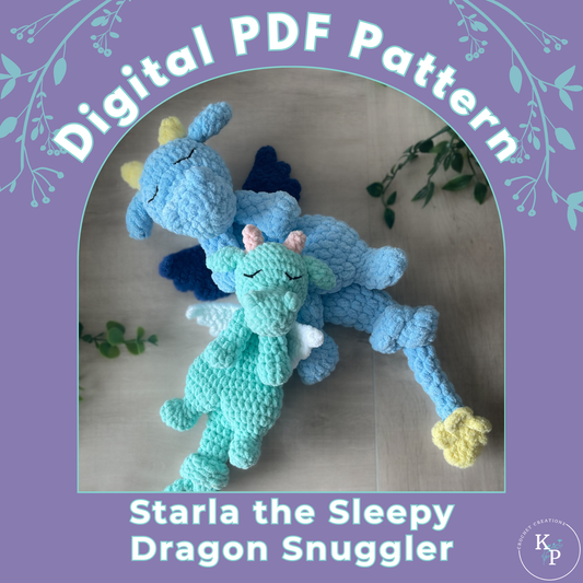Starla the Sleepy Dragon Crochet Pattern