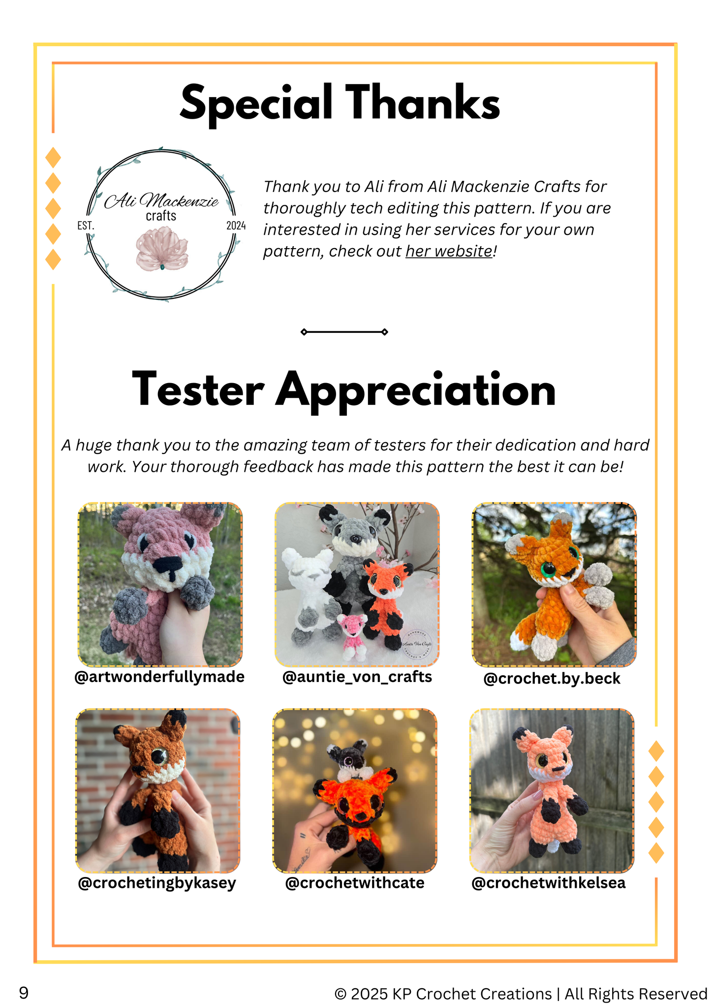 Finley the Mini Fox PDF Crochet Pattern - LOW SEW