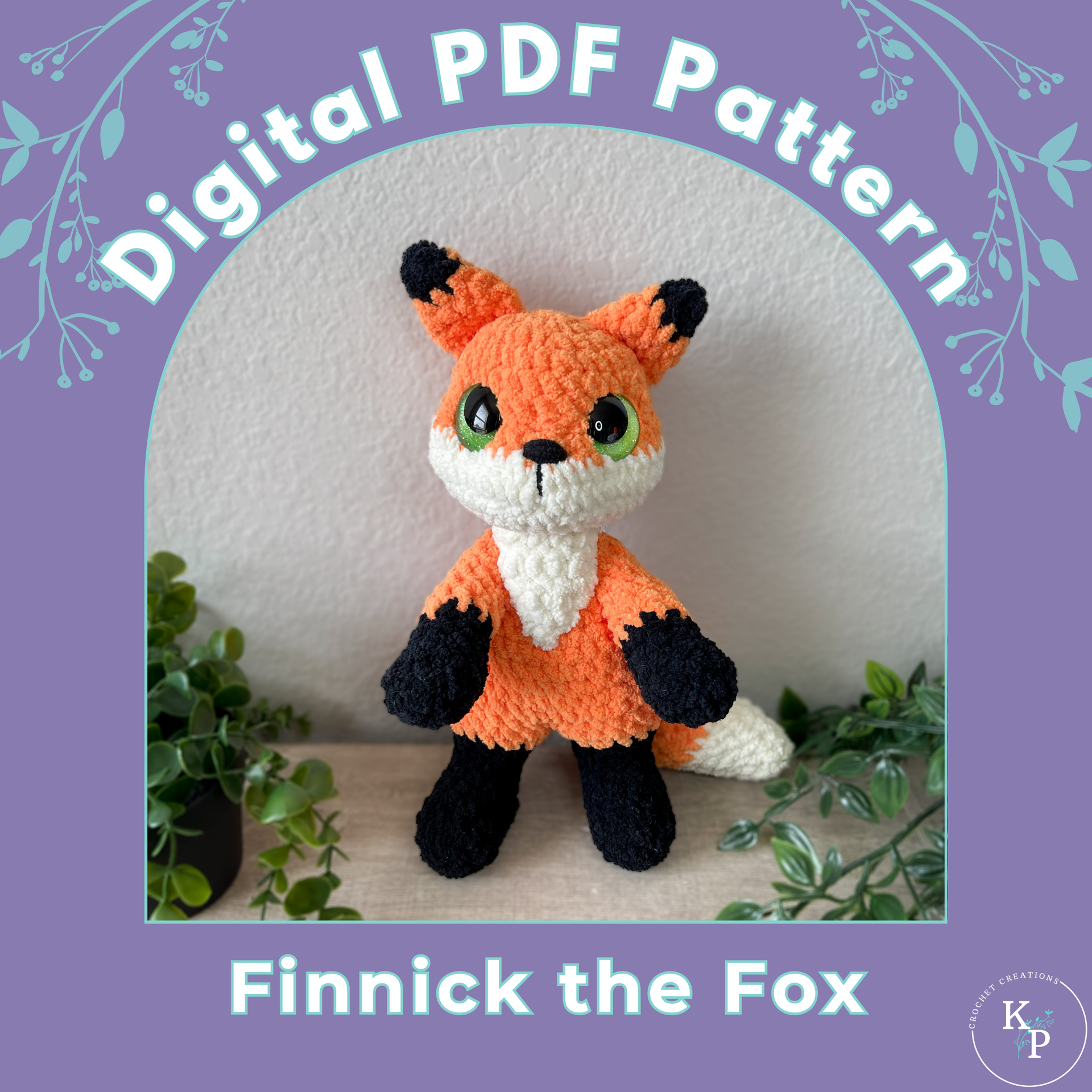 Finnick the Fox PDF Crochet Pattern – KP Crochet Creations