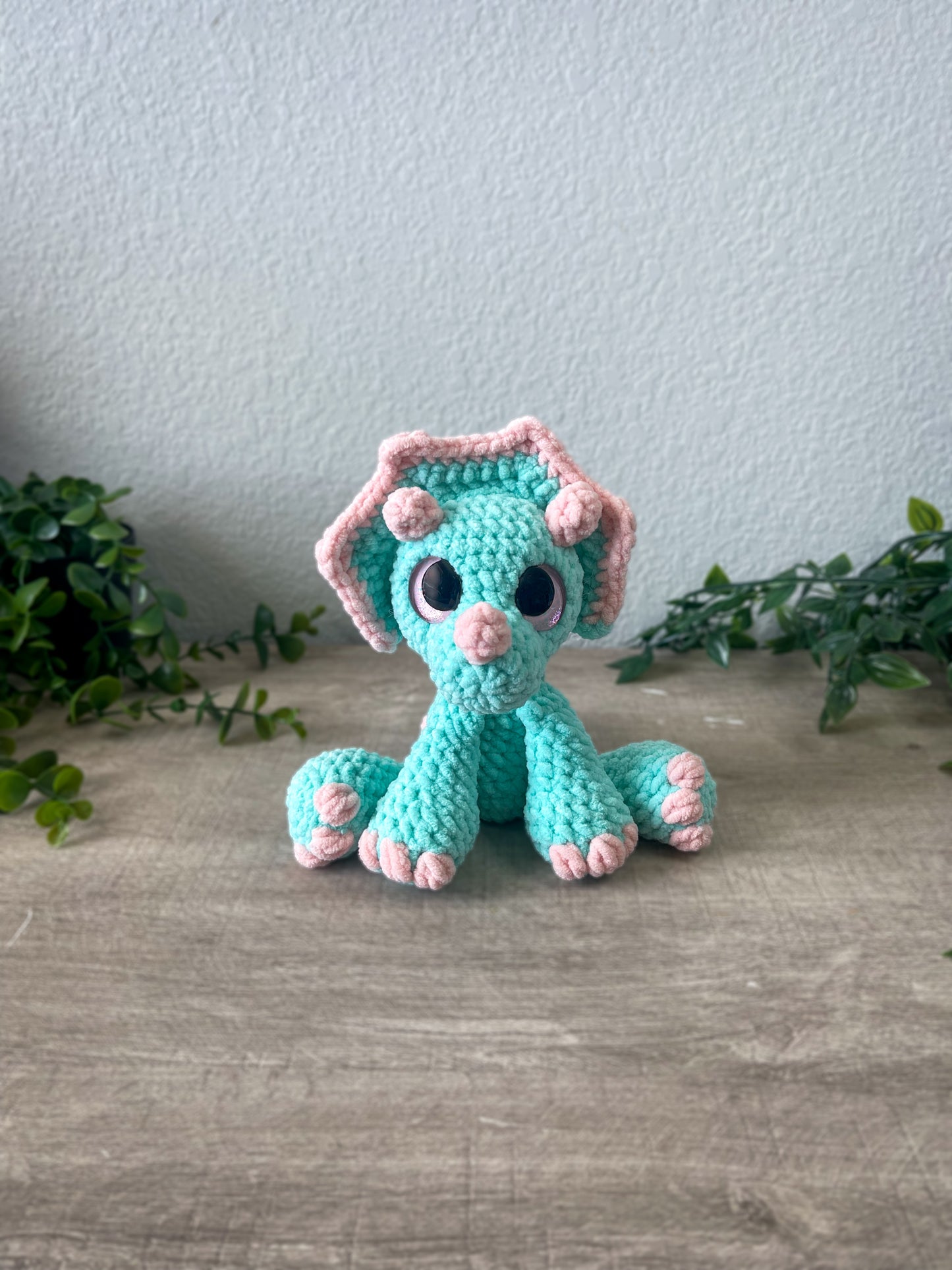 Dudley and Daphne the Cuddly Dinos 2 in 1 Crochet Pattern
