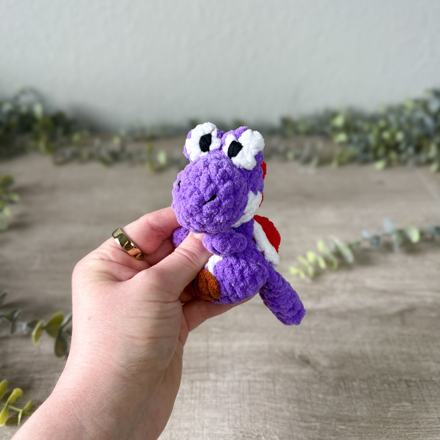 Purple Shelled Dino Worry Animal