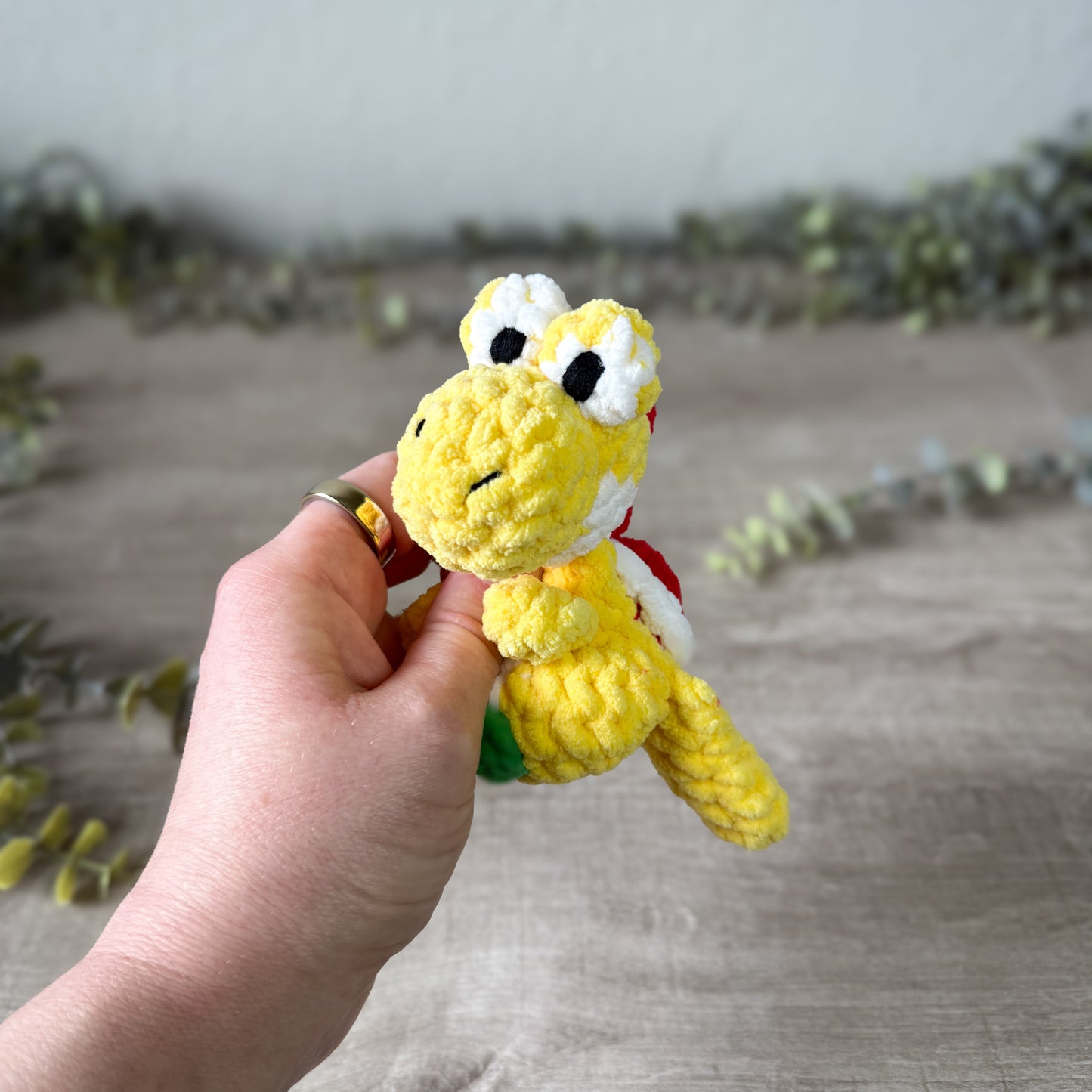 Yellow Shelled Dino Worry Animal